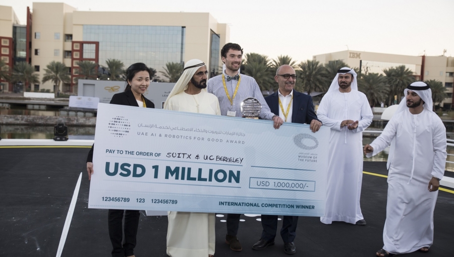 Winners of UAE Drones for Good Award and UAE AI & Robotics Award for Good