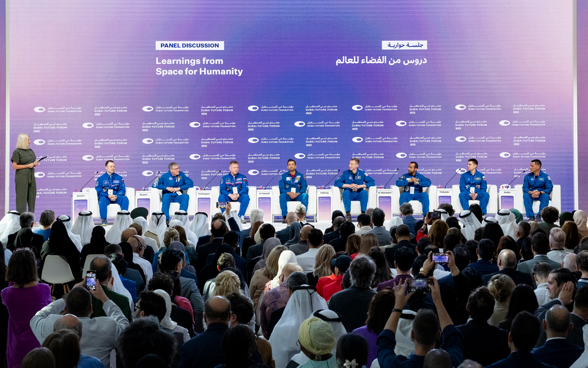 8 رواد فضاء من الإمارات وروسيا والولايات المتحدة يشاركون العالم تجاربهم الملهمة من “متحف المستقبل”