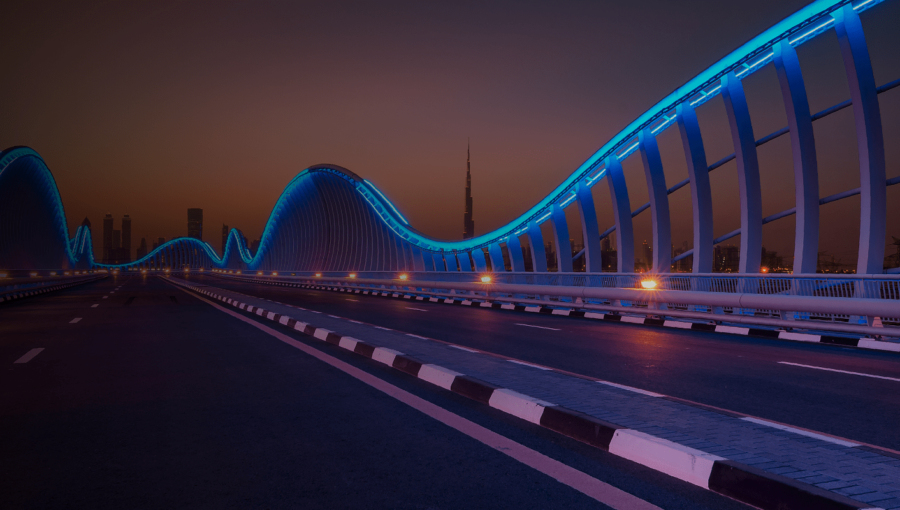 Dubai Bridge Background