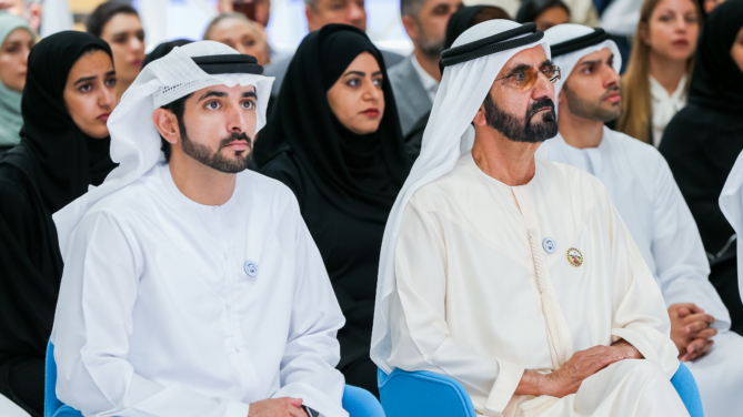 H.H Mohammed bin Rashid Al Maktoum and H.H Sheikh Hamdan bin Mohammed bin Rashid Al Maktoum