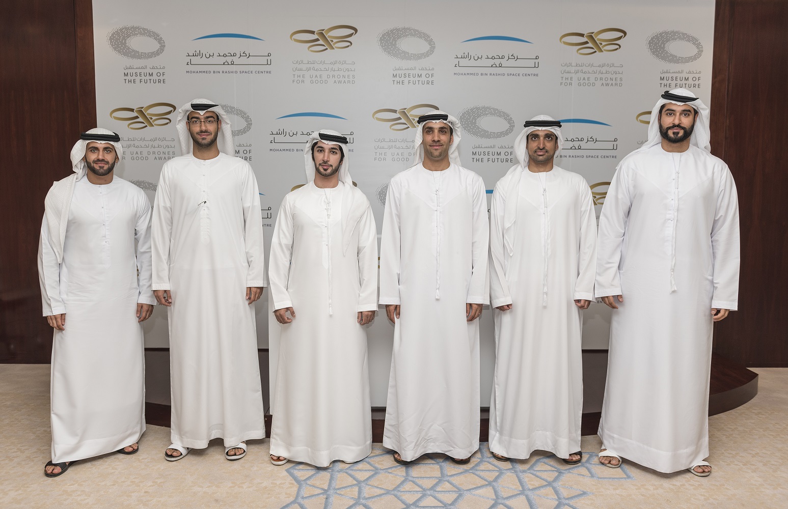 Dubai Museum of the Future Foundation and MBRSC join hands to promote innovation in drones sector-Saif-Al-Alili-and-Salem-Al-Marri-with-the-team-members